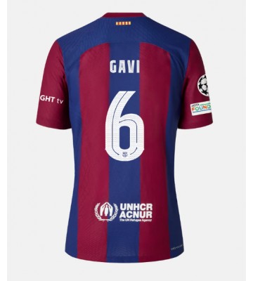 Barcelona Paez Gavi #6 Hjemmebanetrøje 2023-24 Kort ærmer